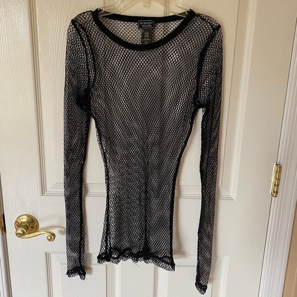 Fish Net Long Sleeve Top